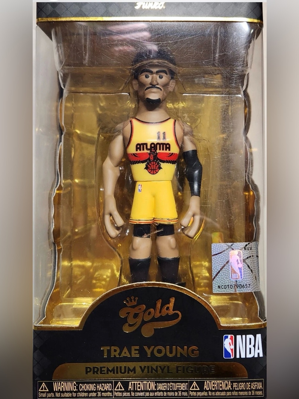 Trae Young Atlanta Hawks Gold 5-Inch Premium Vinyl Figure NBA Funko NEW IN BOX